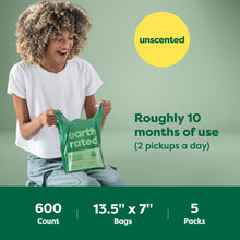 Sacs à déjections canines à poignée facile à nouer