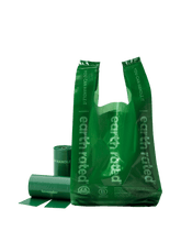 Dog Poop Bags With Handles on a Roll