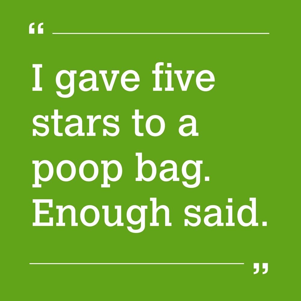 10 times a poop bag review cracked us up