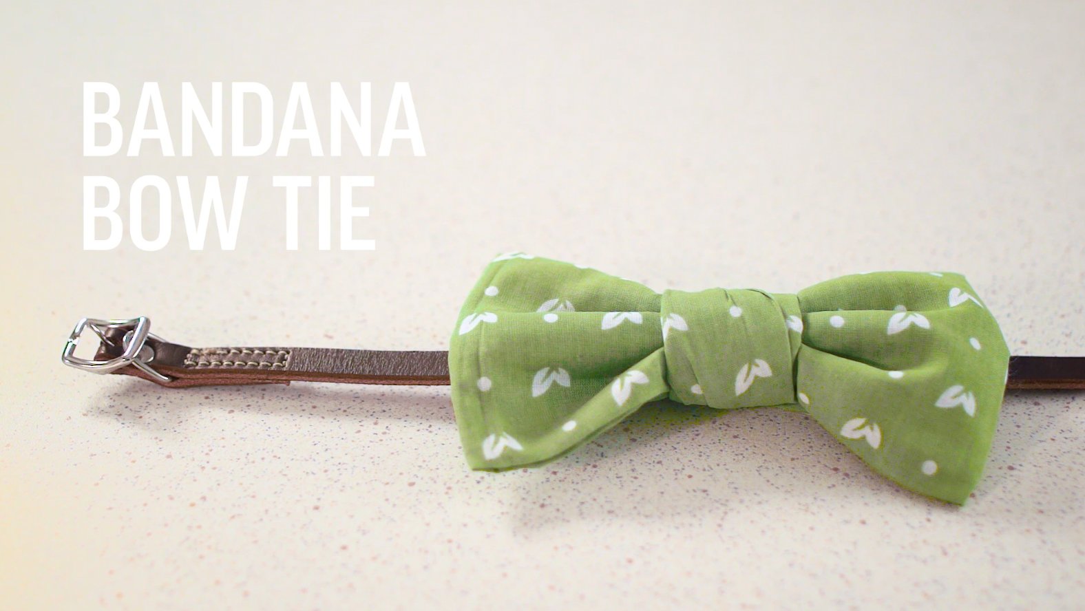 DIY Bandana Bow Tie For Dogs