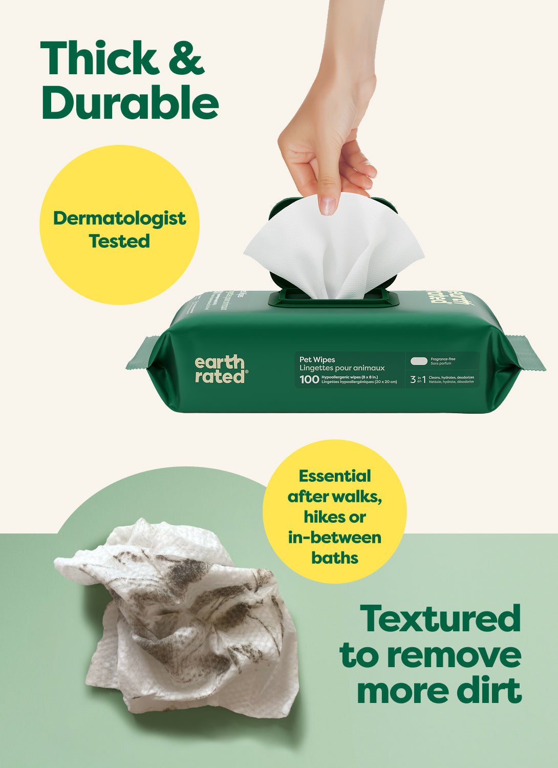 3-in-1 All Purpose Wipes