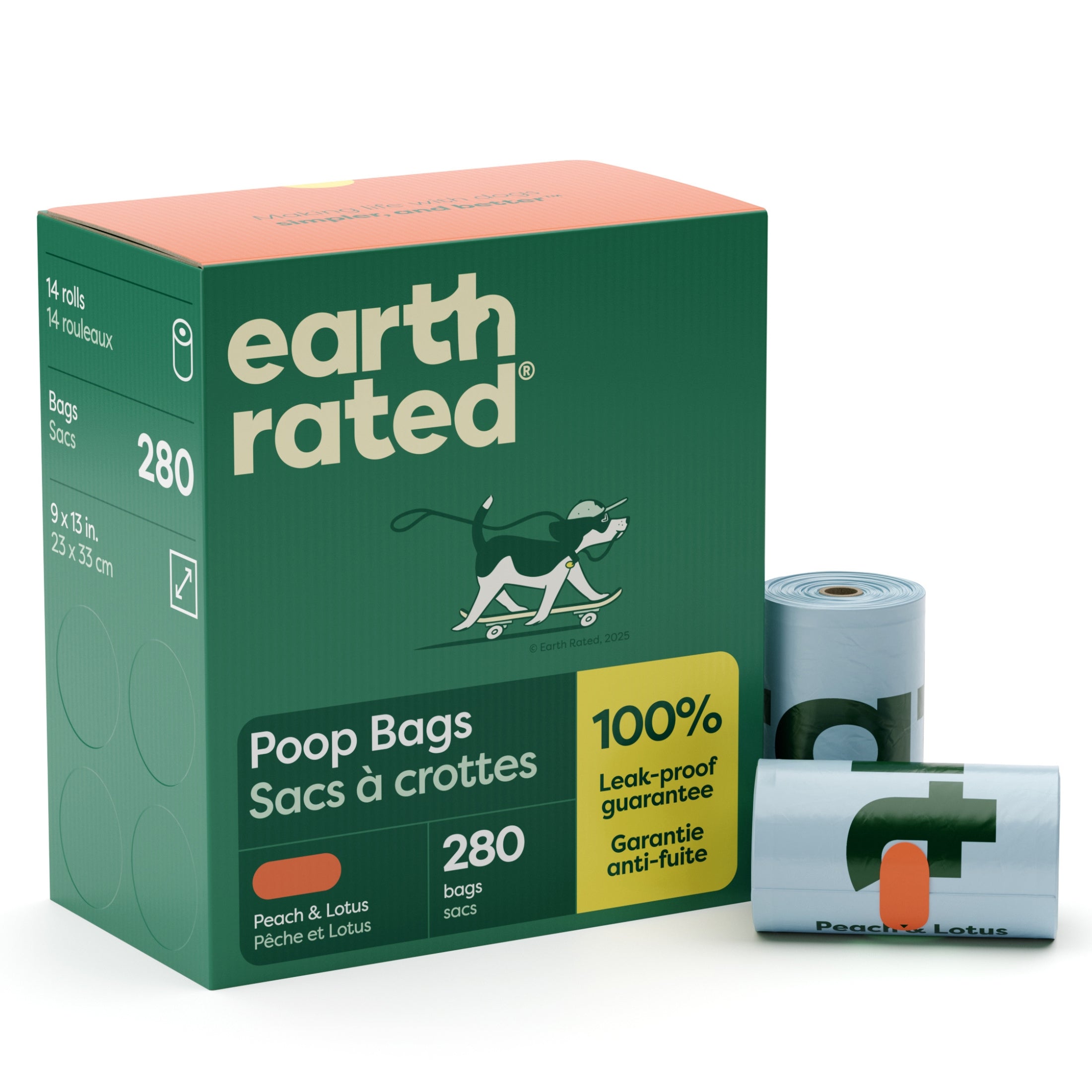 Dog Poop Bags Refill Rolls - 100% Leak-Proof & Extra Strong