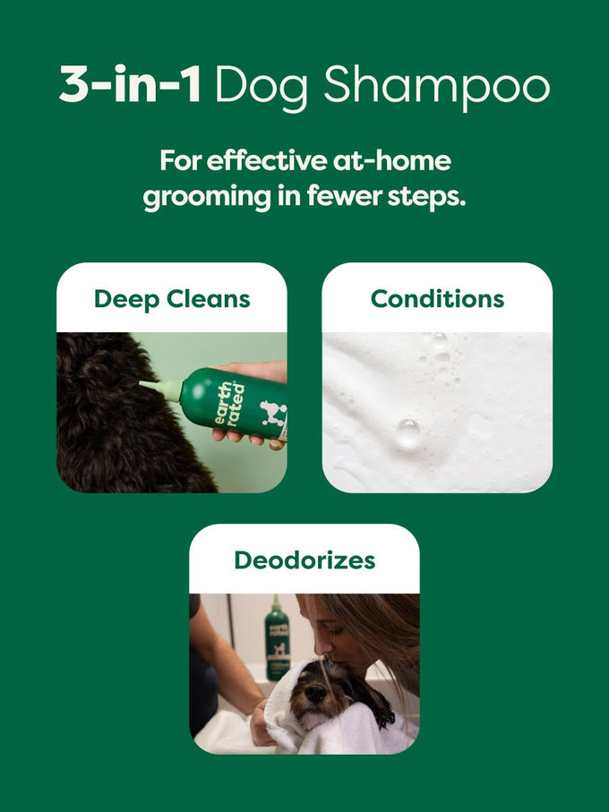 Image showcasing Detangling Dog Shampoo - 3-in-1 Formula for Matted Coats