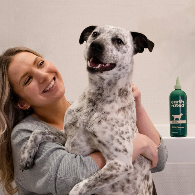 Image showcasing Deshedding Dog Shampoo - 3-in-1 Formula for Heavy Shedders