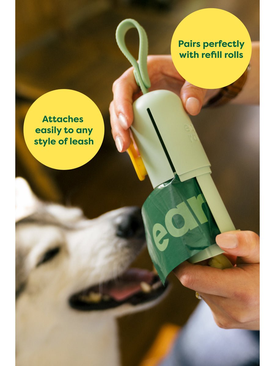 Earth Rated Leash Dispenser with Unscented Waste Bags