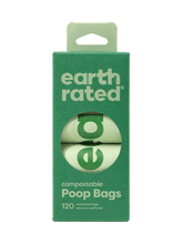 Box of 120 compostable dog poop bags